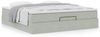 vidaXL Ottoman-Bett mit Matratze Hellgrau 160x200 cm Samt 3311195 Bild 4