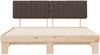 vidaXL Bettgestell mit gepolstertem Kopfteil Taupe 180 x 200 cm 3398102 Bild 5