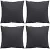 vidaXL Sofakissen 4 Stk. Schwarz 40x40 cm Stoff 360366 Bild 4