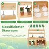 Matschküche Kinder Outdoor Kinderküche Tannenholz mit Überdachung 88 x 39 x 117 cm Natur Bild 4
