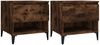 vidaXL Beistelltische 2 Stk. Räuchereiche 50x46x50 cm Holzwerkstoff 819559 Bild 2