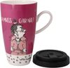 Goebel Künstlertasse mit Deckel Barbara Freundlieb - Ich muss gar nix, Fine Bone China, Bunt, 0. 5 L, 27001371 Bild 2