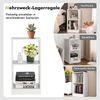 2er Set Bücherregal aus Holz mit 2 Ebenen & Kippschutz 38 x 33 x 72,5 cm Weiß Bild 3