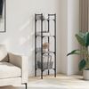 vidaXL Bücherregal 4 Böden Grau Sonoma 35x30x138,5 cm Holzwerkstoff 838851 Bild 3