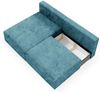 Ecksofa mit Schlaffunktion NATALIA XS in Stoff Tilia Blau Ottomane Links Bild 4