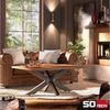 SO-TECH® Tischgestell SPIDER Schwerlast belastbar bis 500 kg, einfache Montage, für Couchtisch Sofatisch, used look, H430 x B580 x L980 mm Bild 1
