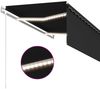 vidaXL Markise Automatisch mit Rollo LED Windsensor 3,5x2,5m Anthrazit 3069294 Bild 5