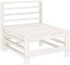 vidaXL 6-tlg. Garten-Lounge-Set Weiß Massivholz Kiefer 3186201 Bild 4