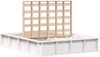 vidaXL Bettrahmen Weiß 120 x 190 cm Massives Kiefernholz 3385728 Bild 2
