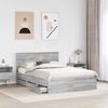 vidaXL Bettrahmen Graues Sonoma 140 x 200 cm Ingenieurs Holz 3407989 Bild 3
