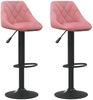 vidaXL Barhocker 2 Stk. Rosa Samt [335354] Bild 2