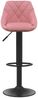 vidaXL Barhocker 2 Stk. Rosa Samt [335354] Bild 4