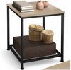 tectake Beistelltisch Lincoln (1-St, 1 tlg), Reizvoller Beistelltisch im rustikalen Industrial Style Bild 5