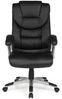 FineBuy Drehstuhl MADY Kunstleder ergonomisch mit Kopfstütze | Design Chefsessel, Schwarz Bild 4