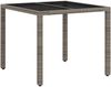 vidaXL Outdoortisch-Set 3 pcs Hellgrau und Dunkelgrau 90 x 90 x 75 cm 3422326 Bild 3