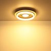 LED Deckenleuchte, Metall, sandfarben, weiß, rund, D 40 cm Bild 5