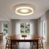 LED Deckenleuchte, Metall, sandfarben, weiß, rund, D 40 cm Bild 3