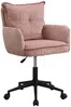 Vente-unique - BATARU Bürostuhl Stoff Puderrosa - B 64 cm x H 80 cm88 cm x L 59,5 cm Bild 4