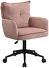 Vente-unique - BATARU Bürostuhl Stoff Puderrosa - B 64 cm x H 80 cm88 cm x L 59,5 cm Bild 5