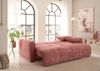 Schlafsofa Bullet von ED Exciting Design – Komfortables Mikrofaser-Sofa mit Nosagfederung Farbe Coral, Bettkasten und Liftbeschlag Bild 2