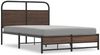 vidaXL Bettgestell ohne Matratze 140x190 cm Braun Eichen-Optik 4100482 Bild 2