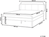 Bett mit Lattenrost BOUSSICOURT 140 x 200 cm Rattan Dunkler Holzfarbton Bild 2