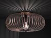 LED Deckenleuchte Gitter Lampenschirm Metall in Kupfer antik Ø 40cm Bild 3