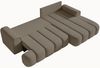 Selsey 'Dandelino' Ecksofa mit Schlaffunktion, Stauraum und Samtbezug, dunkelbeige, rechts, 80 x 275 x 168 cm Bild 4