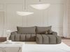 Selsey 'Dandelino' Ecksofa mit Schlaffunktion, Stauraum und Samtbezug, dunkelbeige, rechts, 80 x 275 x 168 cm Bild 2