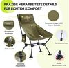 Elegear Campingstuhl faltbar Klappstuhl Anglersessel mit Getränkehalter & Tasche, bis 150kg (2 St), praktisch & ideal für unterwegs, Festival, Open-Air, Angelntuhl Bild 3