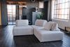 KAWOLA Modulsofa WIOLO SOFT 3 Module 3 Rückenkissen Cord hellgrau 84 x 111 x 333 cm Bild 4