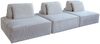 KAWOLA Modulsofa WIOLO SOFT 3 Module 3 Rückenkissen Cord hellgrau 84 x 111 x 333 cm Bild 3