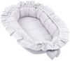 Babynestchen Baumwolle Kuschelnest für Neugeborene 90x50 cm - Baby Nestchen Bett Kokon Baumwolle Gräulich Bild 4