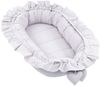 Babynestchen Baumwolle Kuschelnest für Neugeborene 90x50 cm - Baby Nestchen Bett Kokon Baumwolle Gräulich Bild 5
