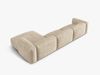 Micadoni Ecksofa Martina 3-Sitzer Rechts Samt Helles Beige Bild 4