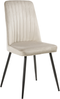 Esszimmerstuhl 4er Set KIRBY Samtstoff Beige Bild 4