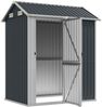 vidaXL Gartenhaus Anthrazit 192x152,5x237 cm Verzinkter Stahl 364531 Bild 3