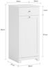 SoBuy BZR21-W Wäscheschrank, MDF, Lackiert, Weiß, 38 x 90 x 40 cm Bild 3