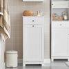 SoBuy BZR21-W Wäscheschrank, MDF, Lackiert, Weiß, 38 x 90 x 40 cm Bild 2