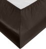 Bettwaesche-mit-Stil Mako-Satin Spannbettlaken Espresso Braun 70x200cm Bild 2