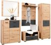 XORA 'MAXIM' Wandgarderobe, Holznachbildung Eiche, 85 x 126.7 x 28 cm, mit 5 Haken und Kleiderstange Bild 3
