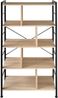 Regal Charleston 75,5 x 30 x 155 cm - Industrial Holz hell, Eiche Sonoma Bild 4