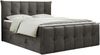 Boxspringbett KING DE LUX - 7-Zonen Matratze - PREMIUM-11-KING - 200x200cm - Dunkelgrau Velours - H4 Bild 3