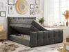 Boxspringbett KING DE LUX - 7-Zonen Matratze - PREMIUM-11-KING - 200x200cm - Dunkelgrau Velours - H4 Bild 2