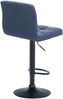 Barhocker MADRID - Blau, Stoff, Schwarz Barhocker mit Lehne Barstuhl Tresenhocker Tresenstuhl Kneipenhocker Kneipenstuhl Bild 3