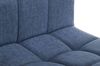 Barhocker MADRID - Blau, Stoff, Schwarz Barhocker mit Lehne Barstuhl Tresenhocker Tresenstuhl Kneipenhocker Kneipenstuhl Bild 5