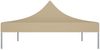 vidaXL Partyzelt-Dach 4,5x3 m Beige 270 g/m² 315366 Bild 5