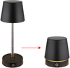 Tischlampe kabellos mit Akku Touch Dimmer Tischleuchte Dimmbar Schwarz 58446B Bild 3