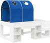 vidaXL Bett mit Tunnel 4 pcs Weiß und Blau Holzwerkstoff 3423499 Bild 3