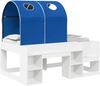 vidaXL Bett mit Tunnel 4 pcs Weiß und Blau Holzwerkstoff 3423499 Bild 2